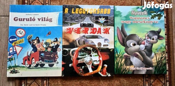 Különböző típusú könyvek gyermekeknek (7 db)