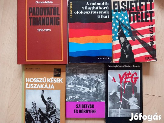 Különböző történelmi és politikai könyvek