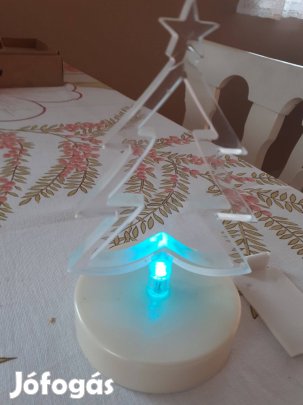 Különböző világító led karácsonyi díszek