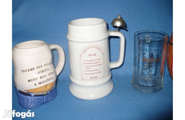 Különféle sörös korsók