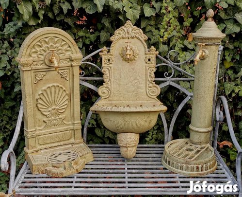 Különleges Öntöttvas Kutak - Időtálló Elegancia a Kertedbe!