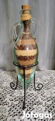 Különleges amfóra stílusú üvegdísz lakásdekoráció