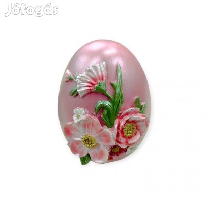 Különleges díszes húsvéti tojás dekoráció 8x12,5 cm