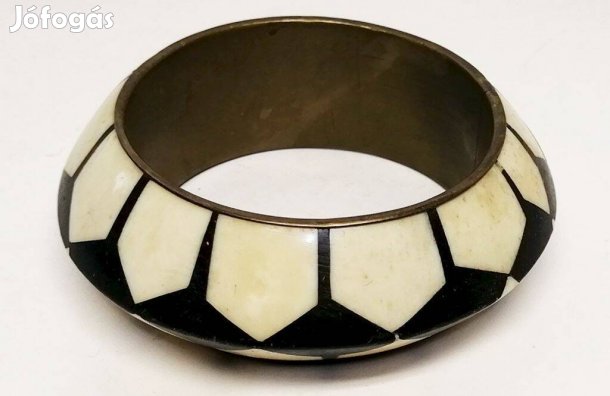 Különleges egzotikus csontkarperec Indiából, egyedi kézműves munka