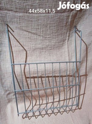 Különleges ezüst polcra tehető rács tároló