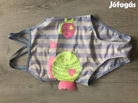 Különleges halacska mintás fürdőruha, úszómez - 110-116, 4-6 év