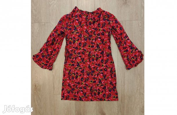 Különleges mintás, színes miniruha S