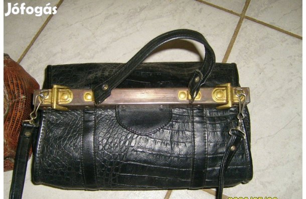 Különleges női bőr táska, ridikül - 30 x 20 cm