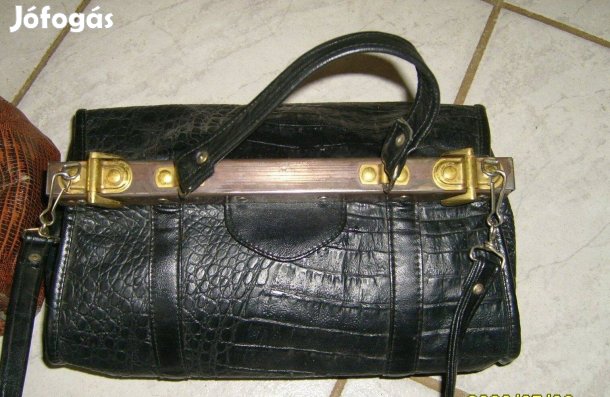 Különleges női bőr táska, ridikül - 30 x 20 cm - Újszerű