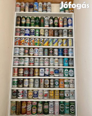 Különleges retro sörös és üdítős doboz gyűjtemény