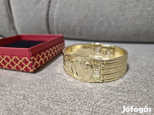 Külonleges stainless steel,valódi arany színű férfi karkötő