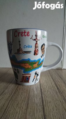 Különleges új bögre krétai emlék képekkel, 2,5 dl eladó