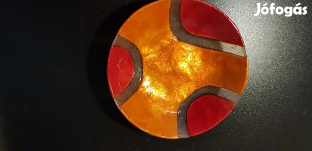 Különleges üvegszálas dísztányér gyümölcskosár