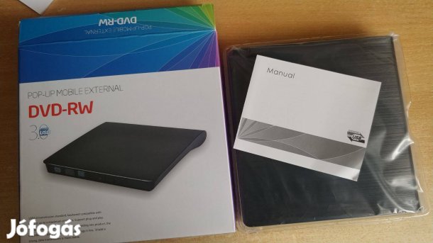 Külső DVD RW iró olvasó drive USB 3.0 csatlakozás