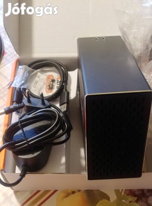Külső HDD ház , 2 rekeszes Raid 0 - 1