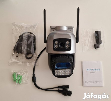 Kültéri 3 lencsés IP kamera 4K 15MP WiFi kamera 10x zoom