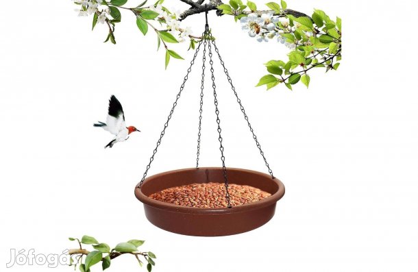 Kültéri Műanyag kerti madáretető - akasztható - 30 cm