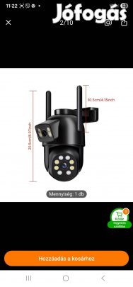Kültéri biztonsági kamera 