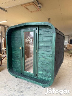 Kültéri szauna fa tüzelésű melegítővel