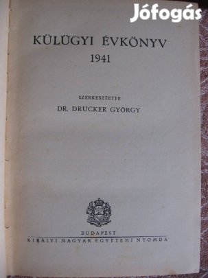 Külügyi évkönyv 1941. - könyv