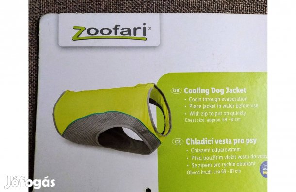 Kutya hűtő mellény Új cipzáras jól láthatósági M