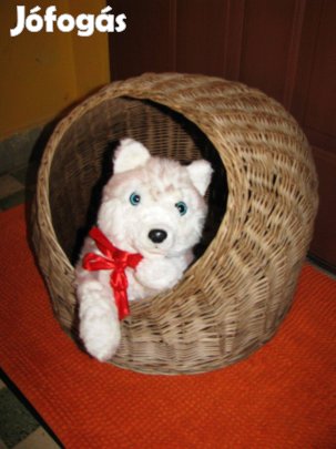 Kutya macska fekhely 50x40 erős játékkutyával 40 cm plüssutya új