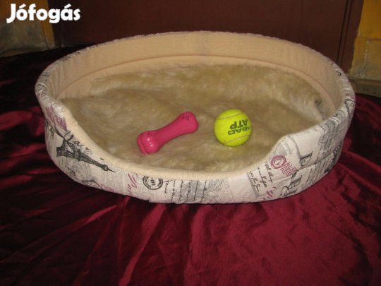 Kutya macskák fekhely 60x50 új ovális plüss és játék ár alatt
