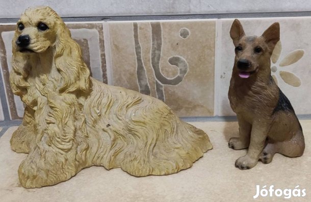 Kutya szobor 2db együtt