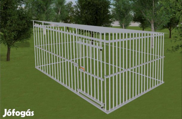 Kutyakennel KL 20, heg/hor/20. 2X2 m. Ingyenes szállítással, szerelé