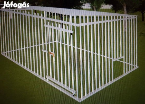 Kutyakennel KL Tervezhető, 3 x 2 m, kivágással, szögvasból, ingyenes,