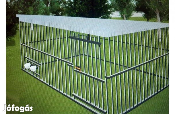 Kutyakennel KL Tervezhető, szökés biztos, 20Z, ingyenes szállítással,