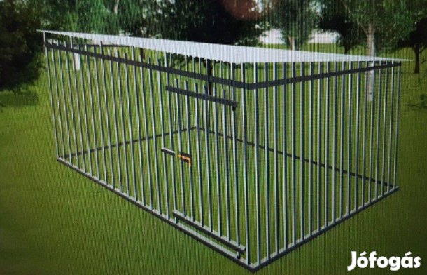 Kutyakennel KL tervezhető, 4 x 3 m/ fekete CS18 elad ó, országos ingye