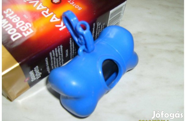 Kutyapiszok zacskó tartó + 1 tekercs zacskó - Új