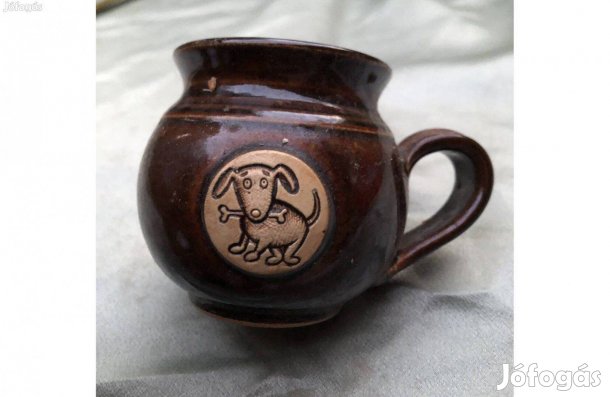 Kutyás bögre, kerámia bögre újszerű 1200 ft