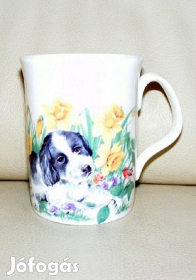 Kutyás porcelán bögre