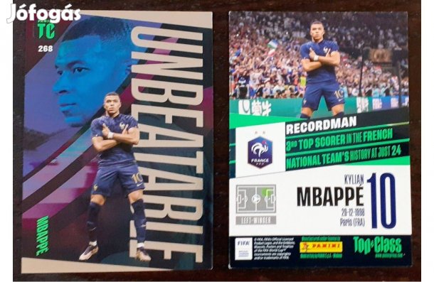 Kylian Mbappé PSG Unbeatable focis kártya Top Class 2024