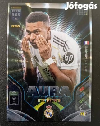 Kylian Mbappé Real Madrid Aura Excellence focis kártya FIFA 2026