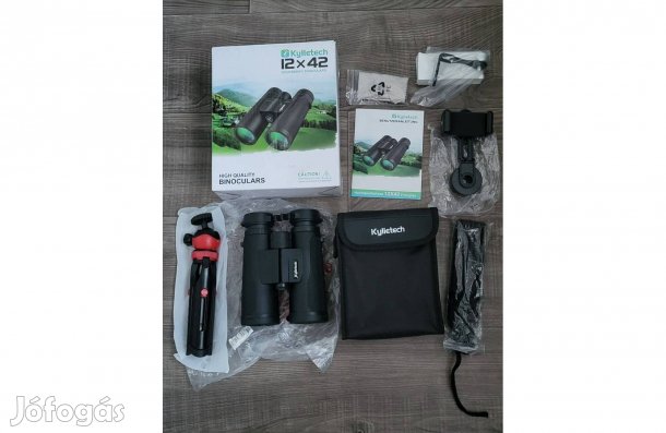Kylietech 12x42 nagy teljesítményű távcső állvánnyal