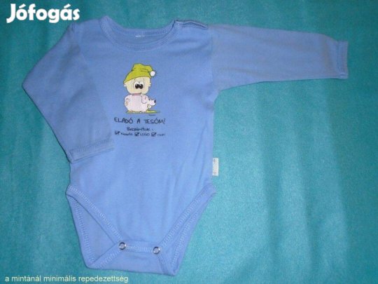 Kynga mintás hosszú ujjú body 3-6 hó (méret 68)