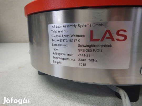 LAS-Sfe-280-R/GU - rezgő alkatrész adagoló- rezgő tál eladó