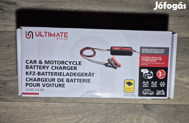 LCD kijelzős akkumulátor töltő 