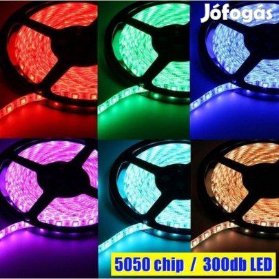 LED Szalag - Színes RGB 5050 SMD 120°- 60LED/m! 5m (_)