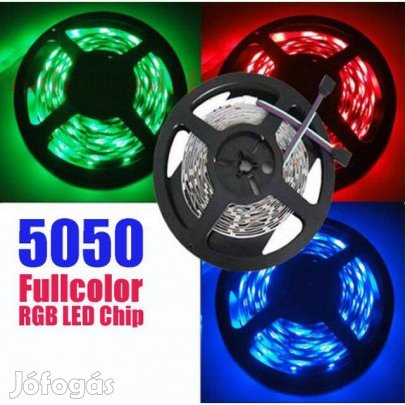 LED Szalag - Színes RGB 5050 - 12V SMD 120°- 5m (_)