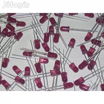 LED - 50db Ibolya ( UV - Lila ) LED, átmérő: 5mm (_)