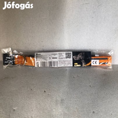 LED-es nyakörv - akkumulátoros - S méret - narancssárga