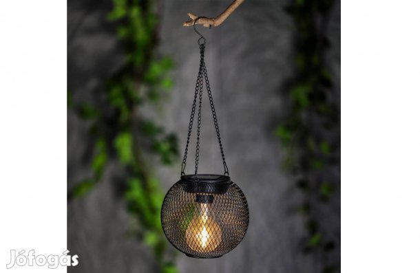 LED-es szolár lámpa - felakasztható - 14,5 x 13,5 cm