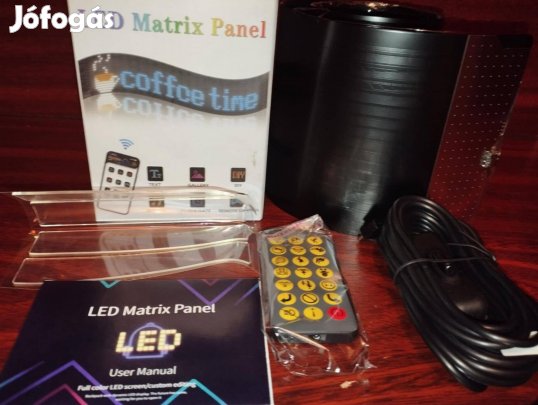 LED mátrix kijelző autóba és kirakatba 16×96 RGB, APP vezérlés