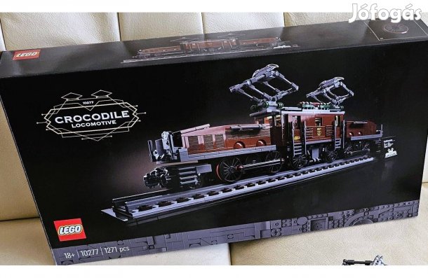 LEGO 10277 Crocodile Locomotive vonat vasút - újszerű, dobozos