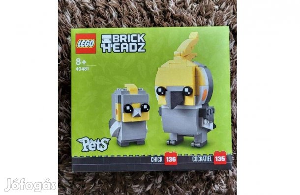 LEGO 40481 Brickheadz Nimfapapagáj - Új, Bontatlan, Hibátlan
