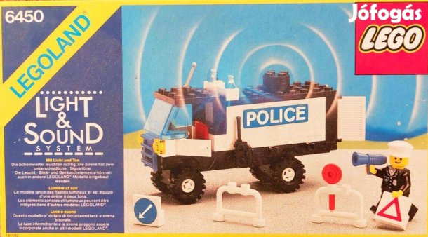 LEGO 6450 villogó szirénázó rendőrautó rendőr furgon készlet extrákkal